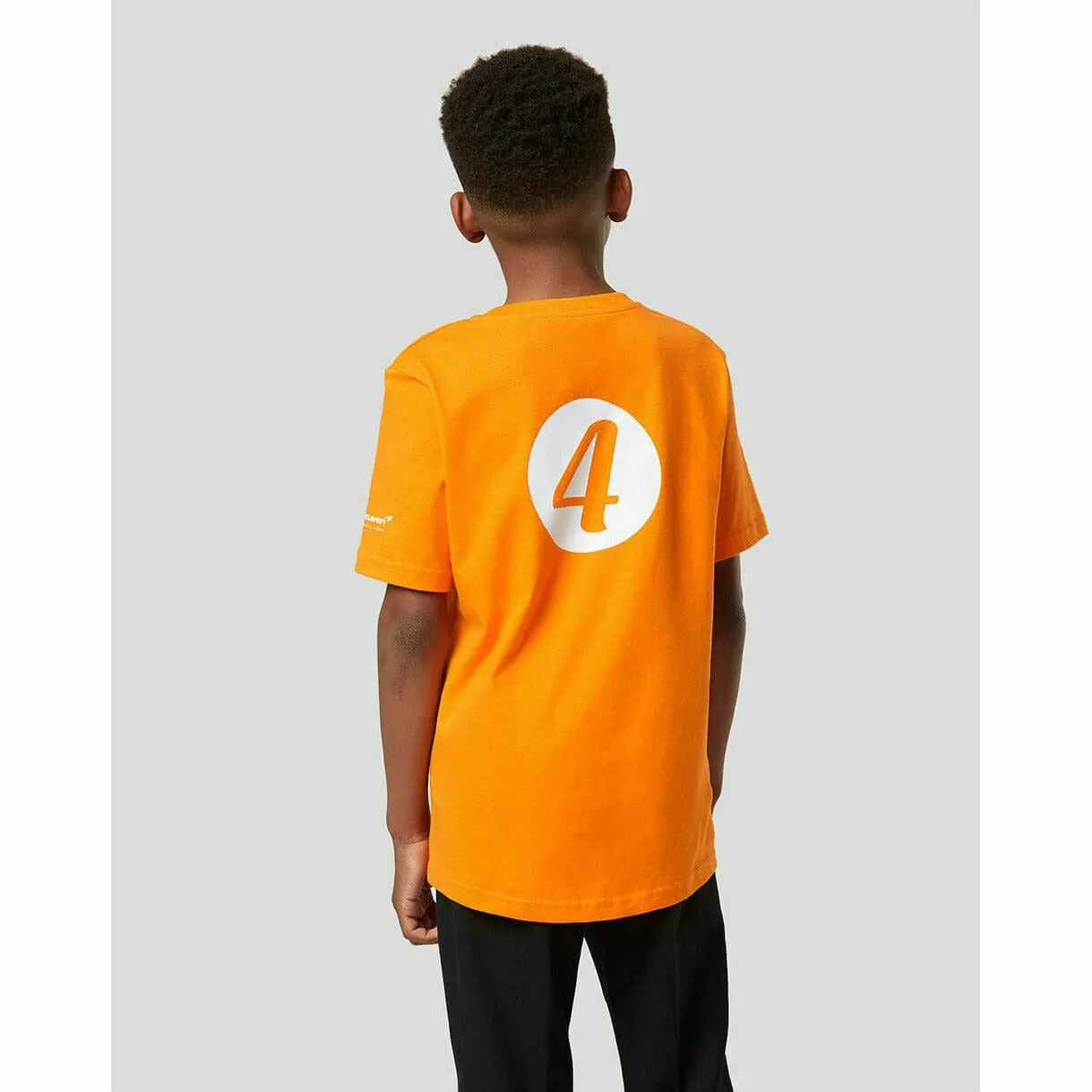 McLaren F1 Special Edition Monaco GP Kids Lando Norris #4 T-Shirt- Youth Orange/Black