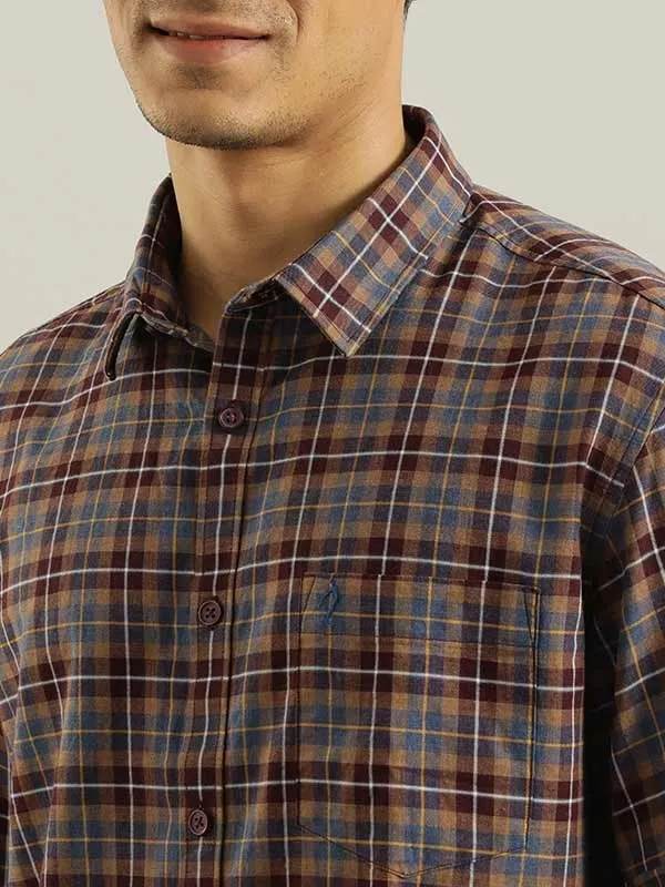 Men Checked Full Sleeve Cotton Shirt