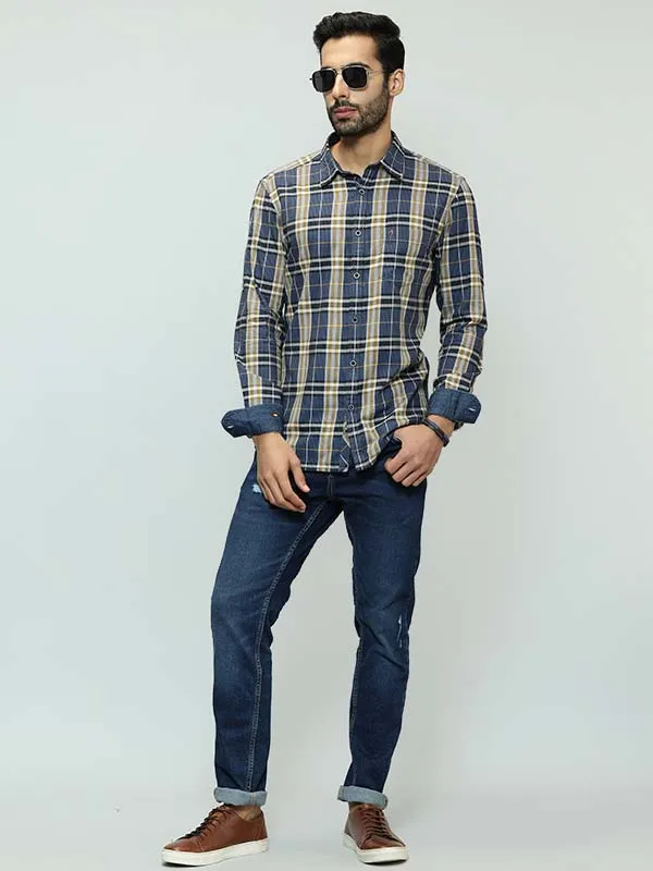 Men Checked Full Sleeve Cotton Shirt