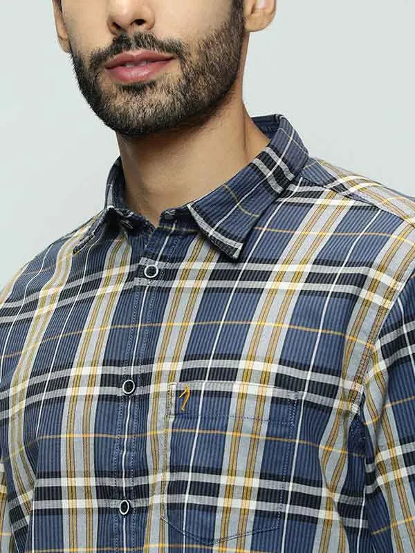 Men Checked Full Sleeve Cotton Shirt