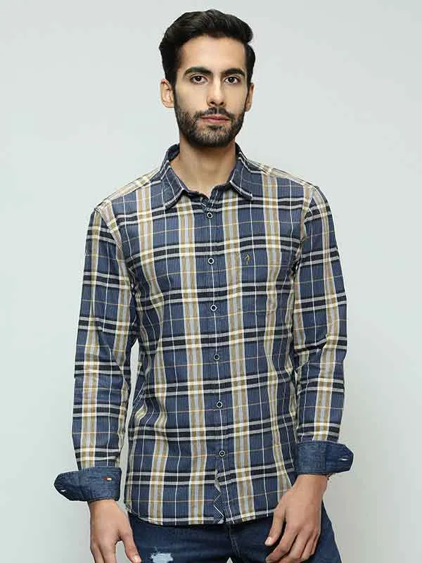 Men Checked Full Sleeve Cotton Shirt