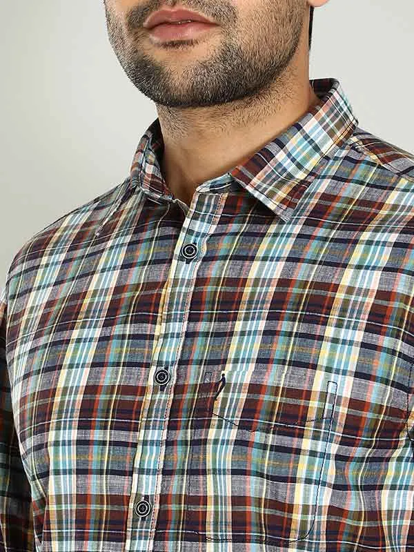 Men Checked Full Sleeve Cotton Shirt