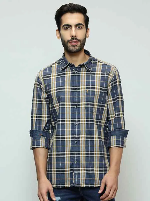 Men Checked Full Sleeve Cotton Shirt