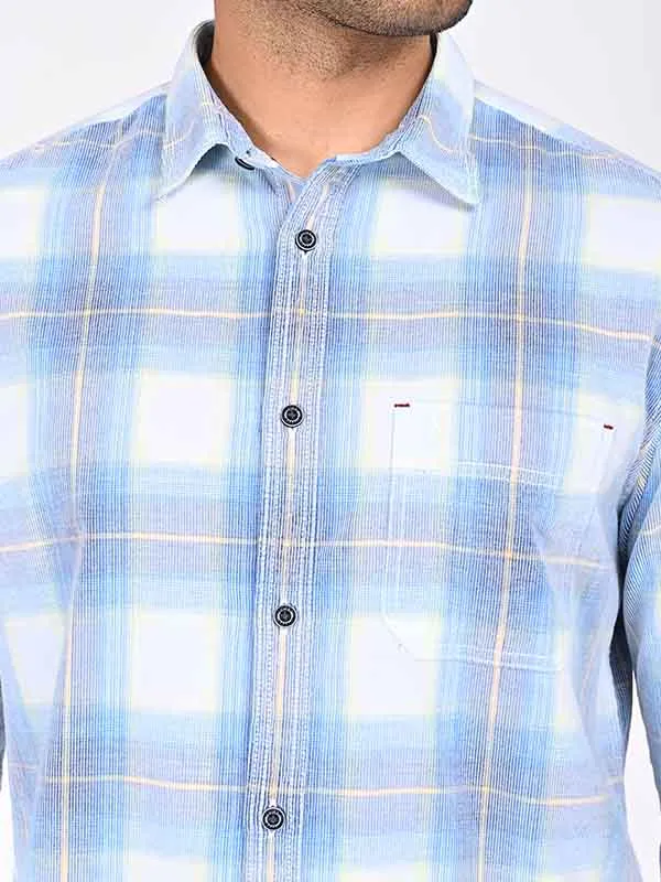 Men Checked Full Sleeve Cotton Shirt