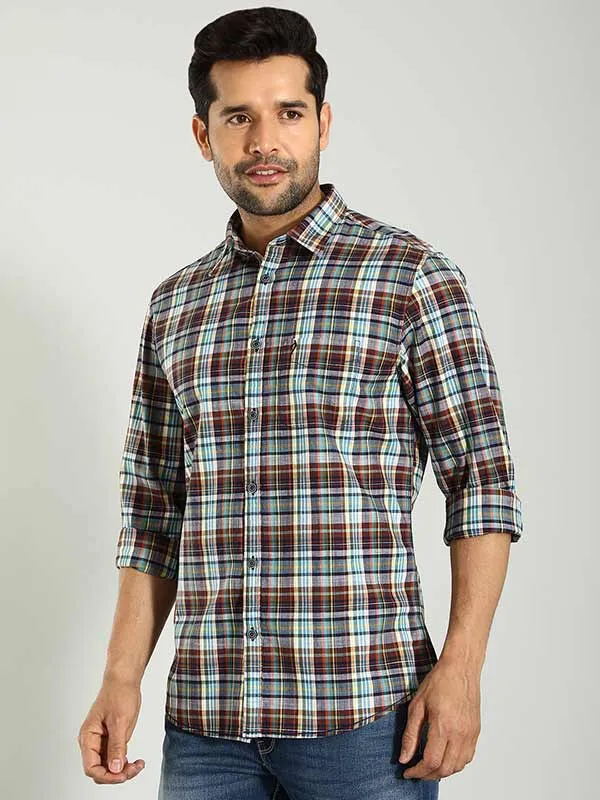 Men Checked Full Sleeve Cotton Shirt