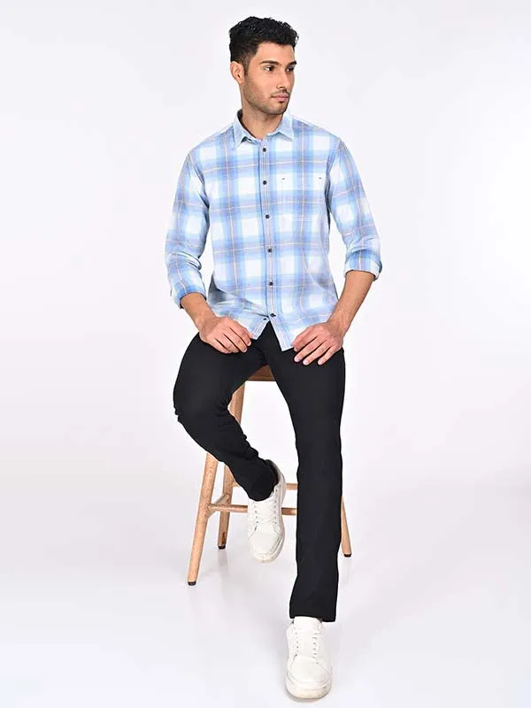 Men Checked Full Sleeve Cotton Shirt