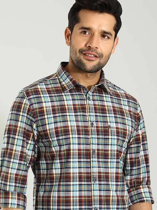 Men Checked Full Sleeve Cotton Shirt