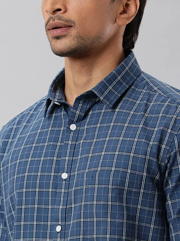 Men Fairtrade Checked Half Sleeve Cotton Shirt