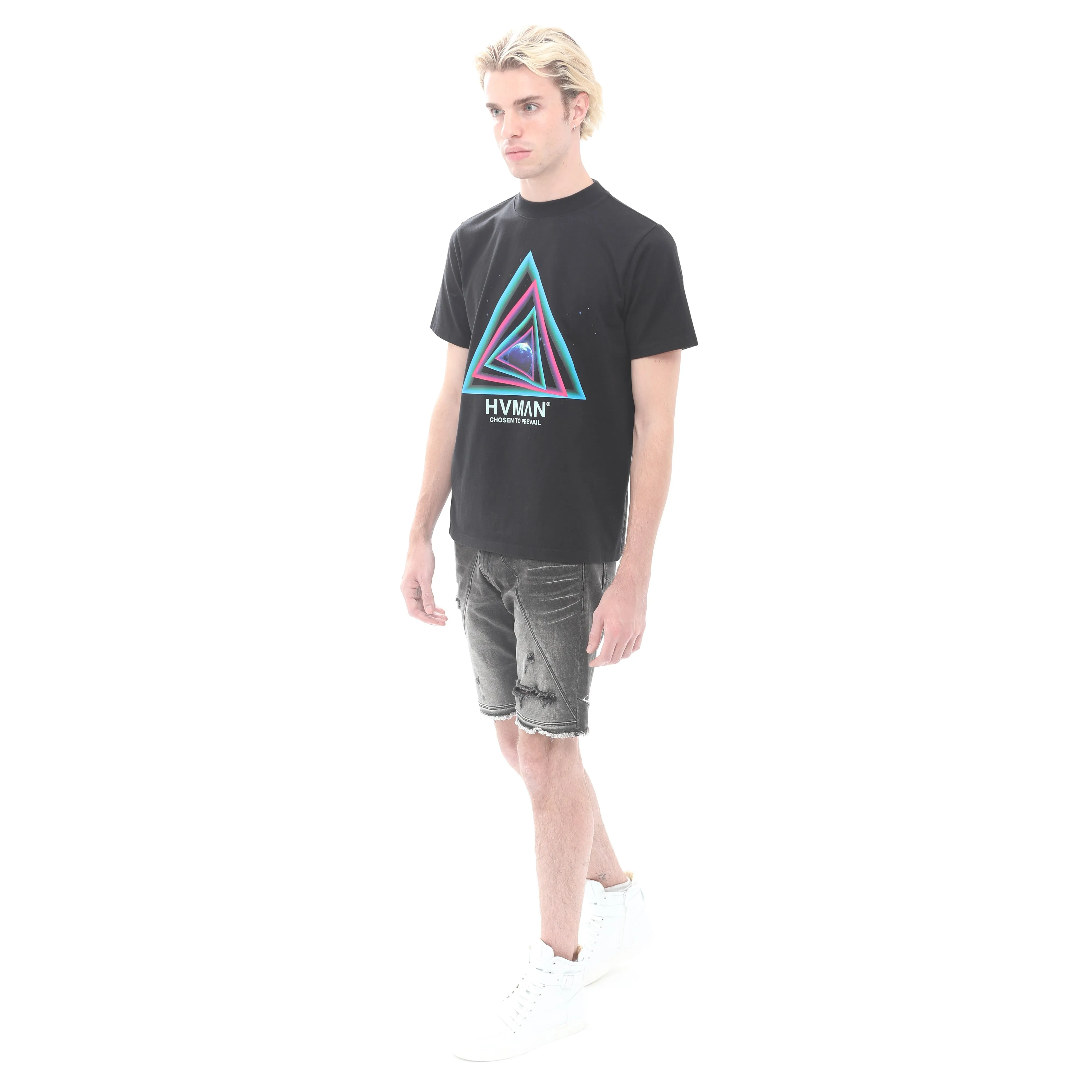 NOVELTY TEE "WARP SPEED" IN BLACK