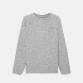 OK - Kids 'Grey' Plain Colored Organic Cotton T-Shirt OK250