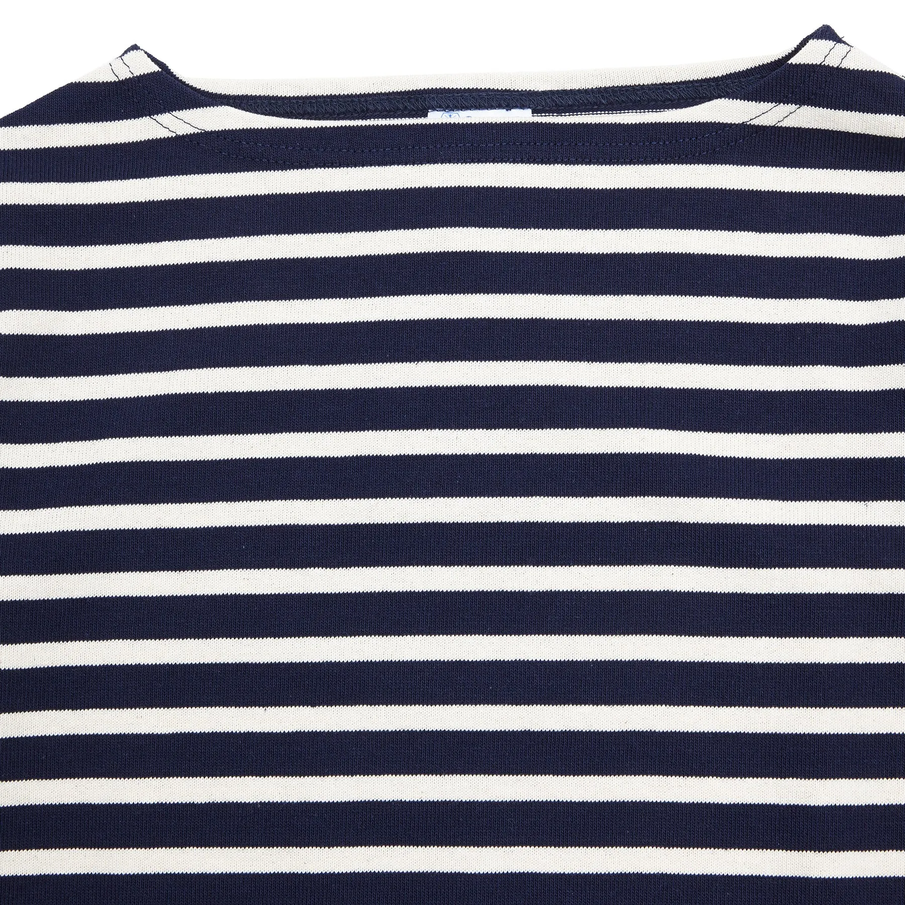 Orcival Long Sleeve Marinière T-shirt in Navy / Ecru