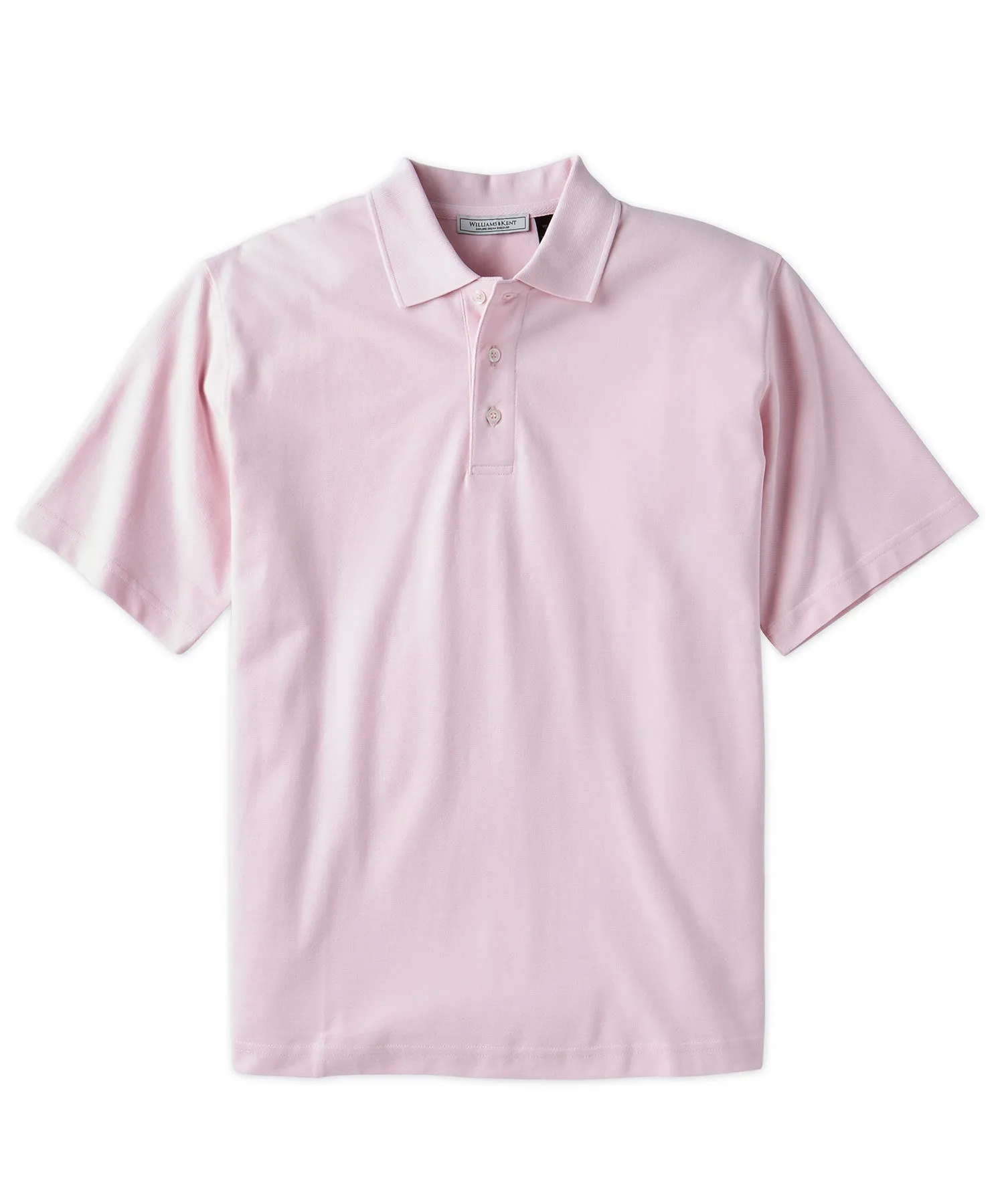 Pima Cotton Pique Knit Collar Polo Shirt