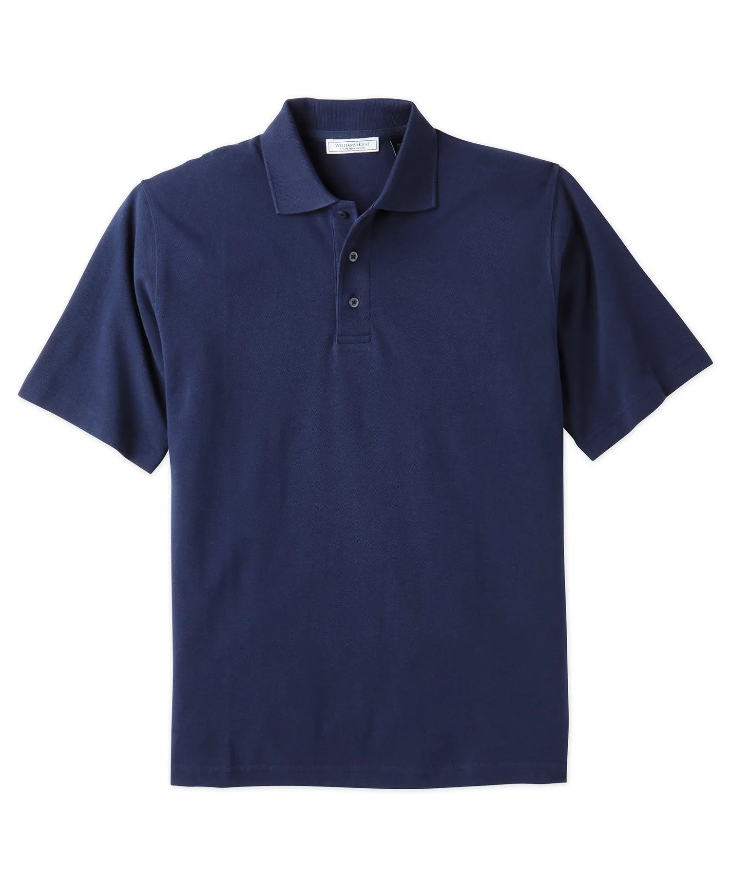 Pima Cotton Pique Knit Collar Polo Shirt