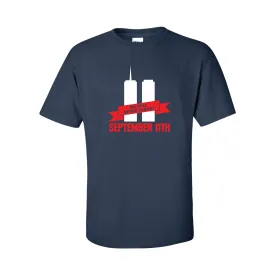 "9/11 Banner Design", Firefighter Memorial T-Shirt