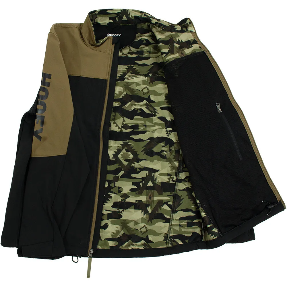 "Hooey Softshell Jacket" Black/Olive