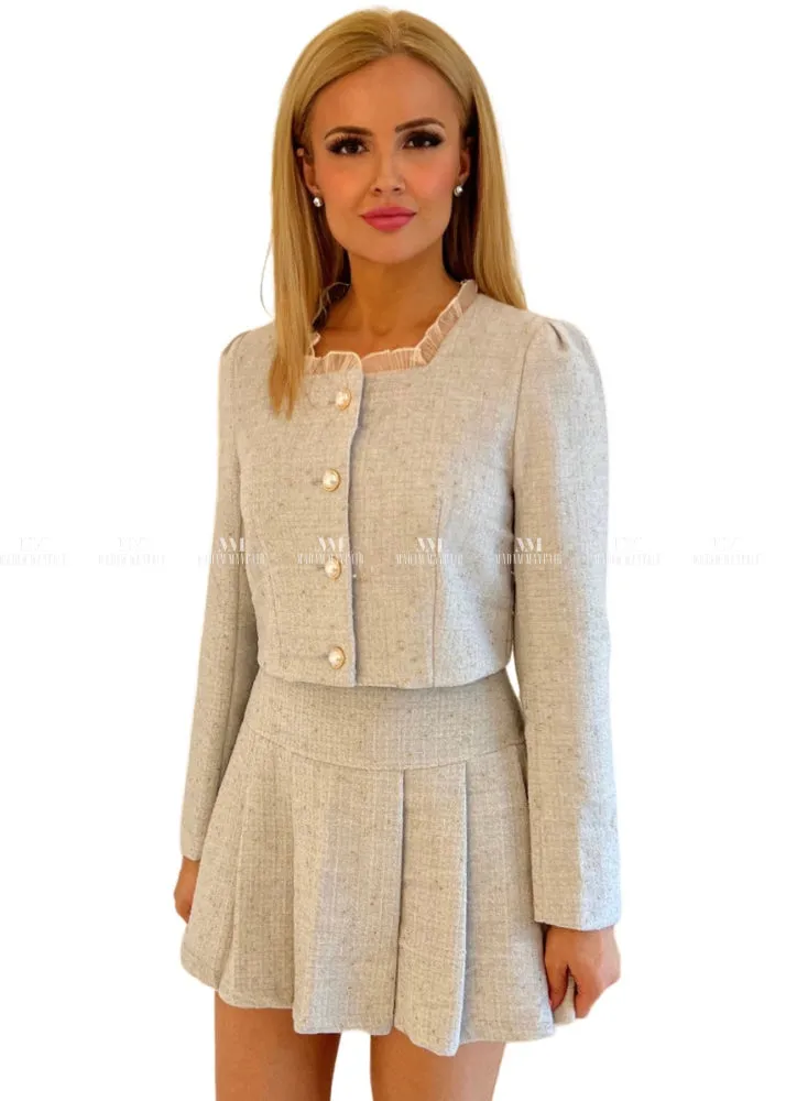 Rebecca Blue Frill Skirt & Jacket