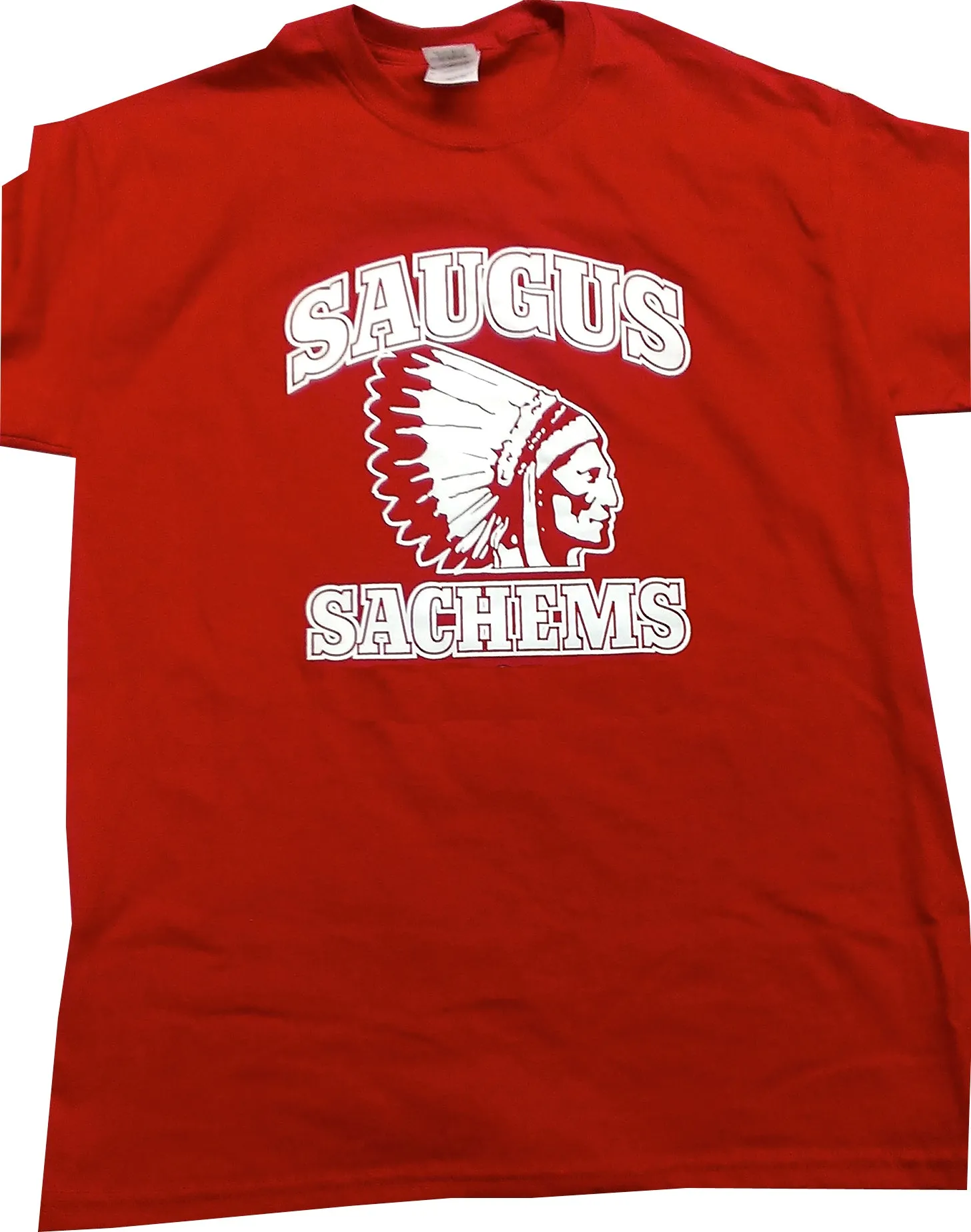 Saugus Sachems Red T-Shirt - Adult Sizes