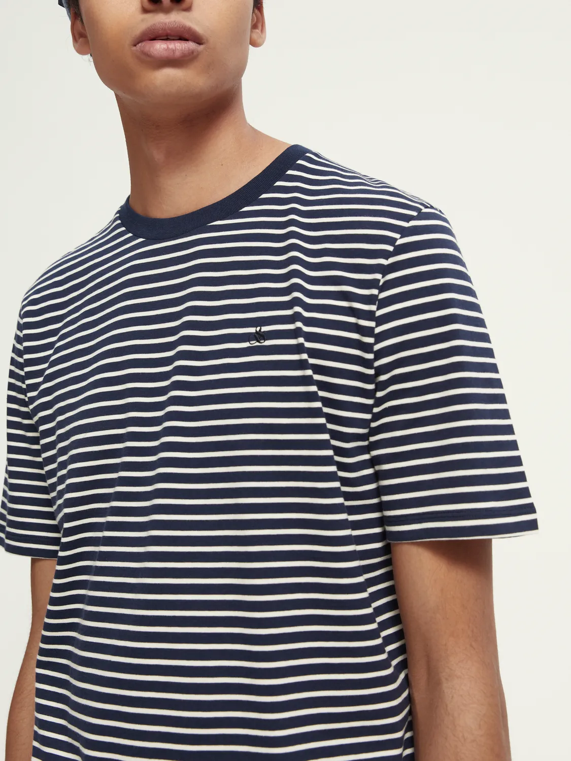 Scotch & Soda - Crewneck Striped Jersey T-Shirt - Combo A