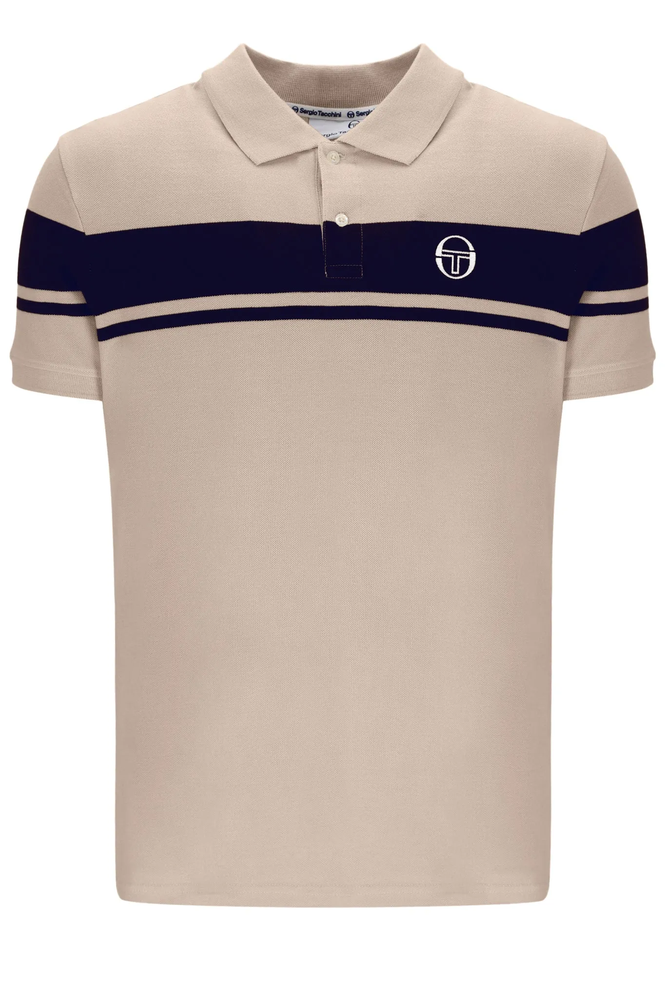 Sergio Tacchini Men's SS Young Line Polo Shirt Humus