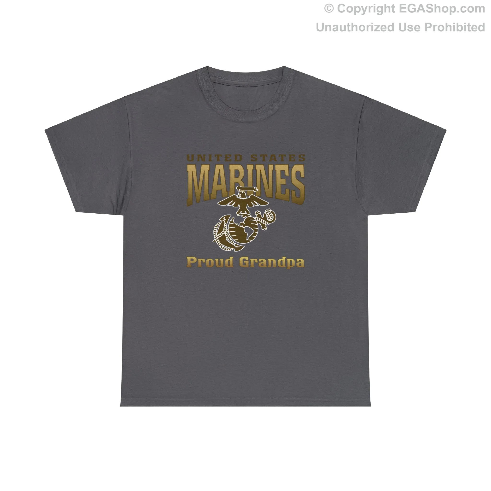 T-Shirt: United States Marines Proud Grandpa