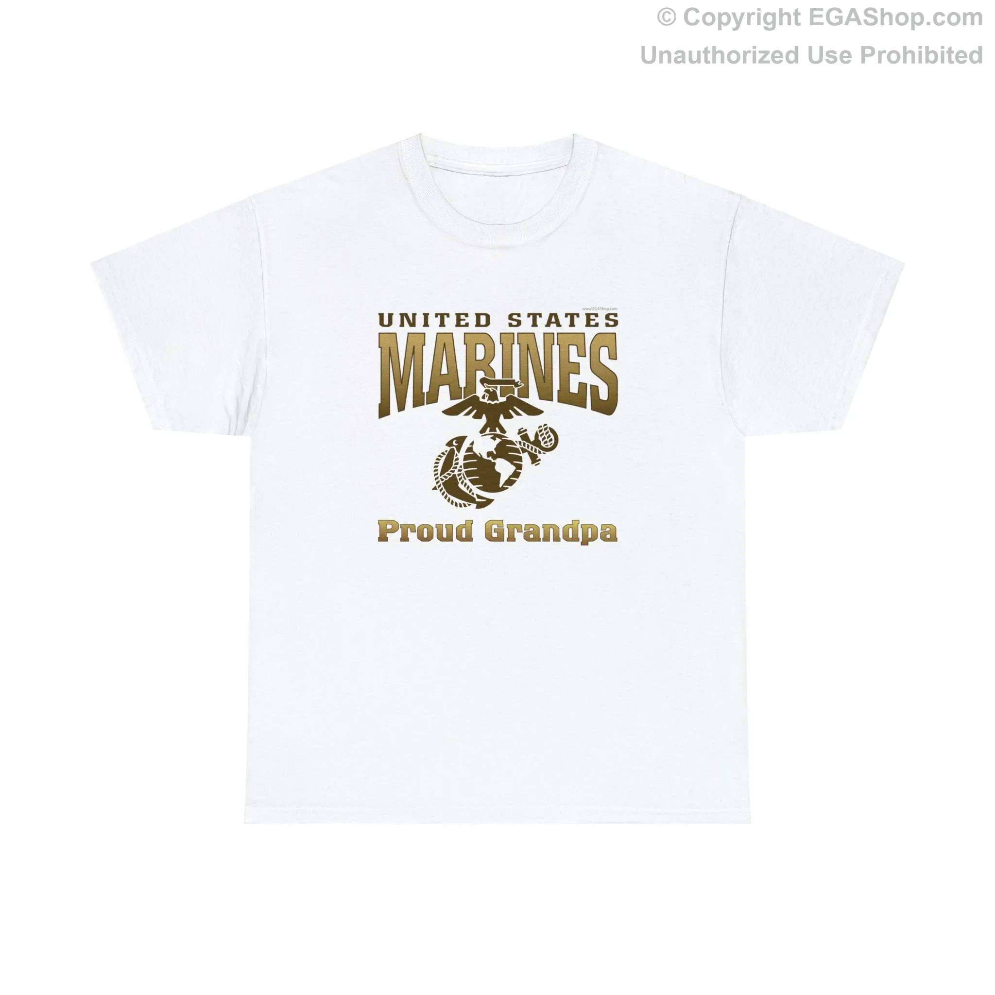 T-Shirt: United States Marines Proud Grandpa