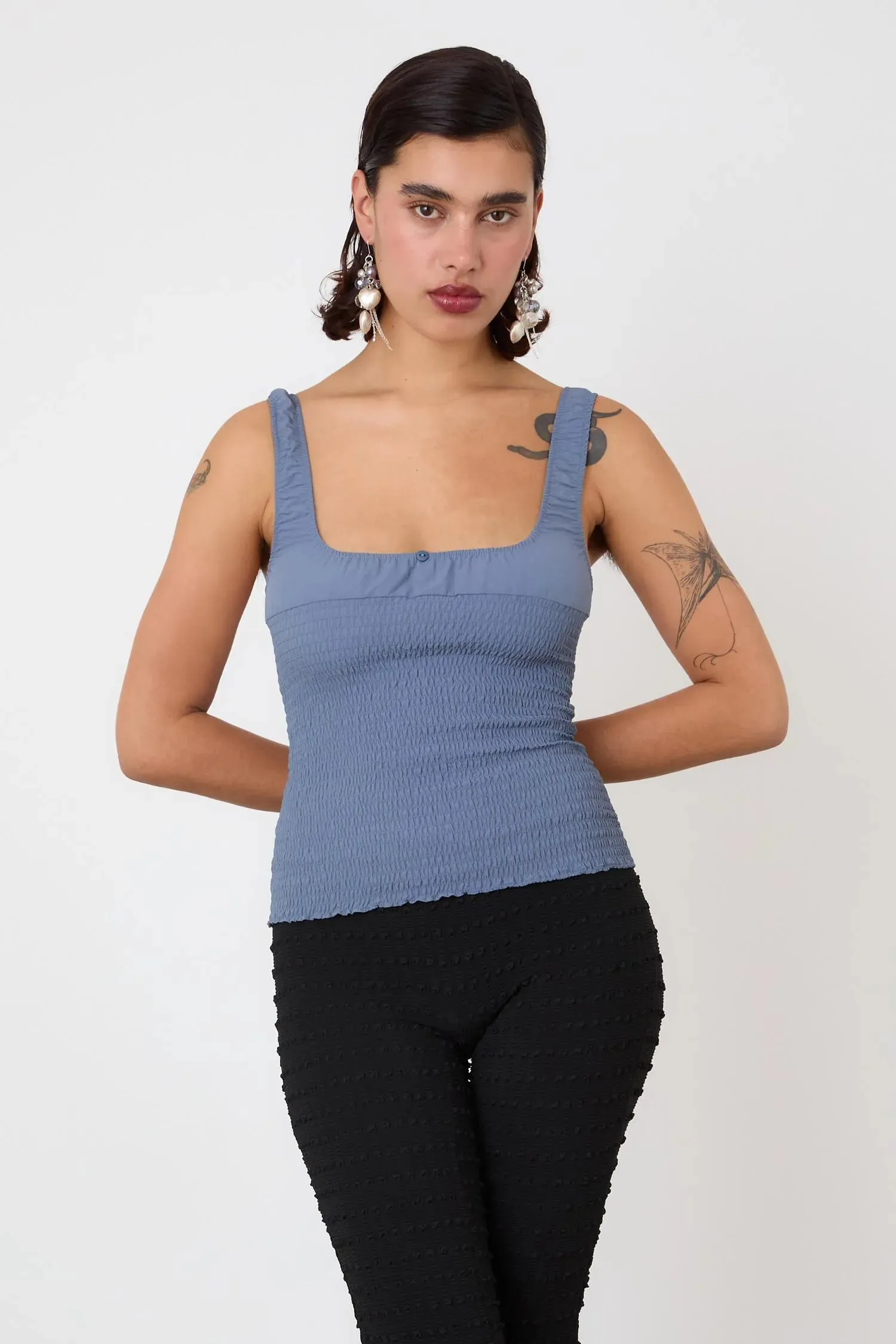 The Deba Cami, Denim Blue