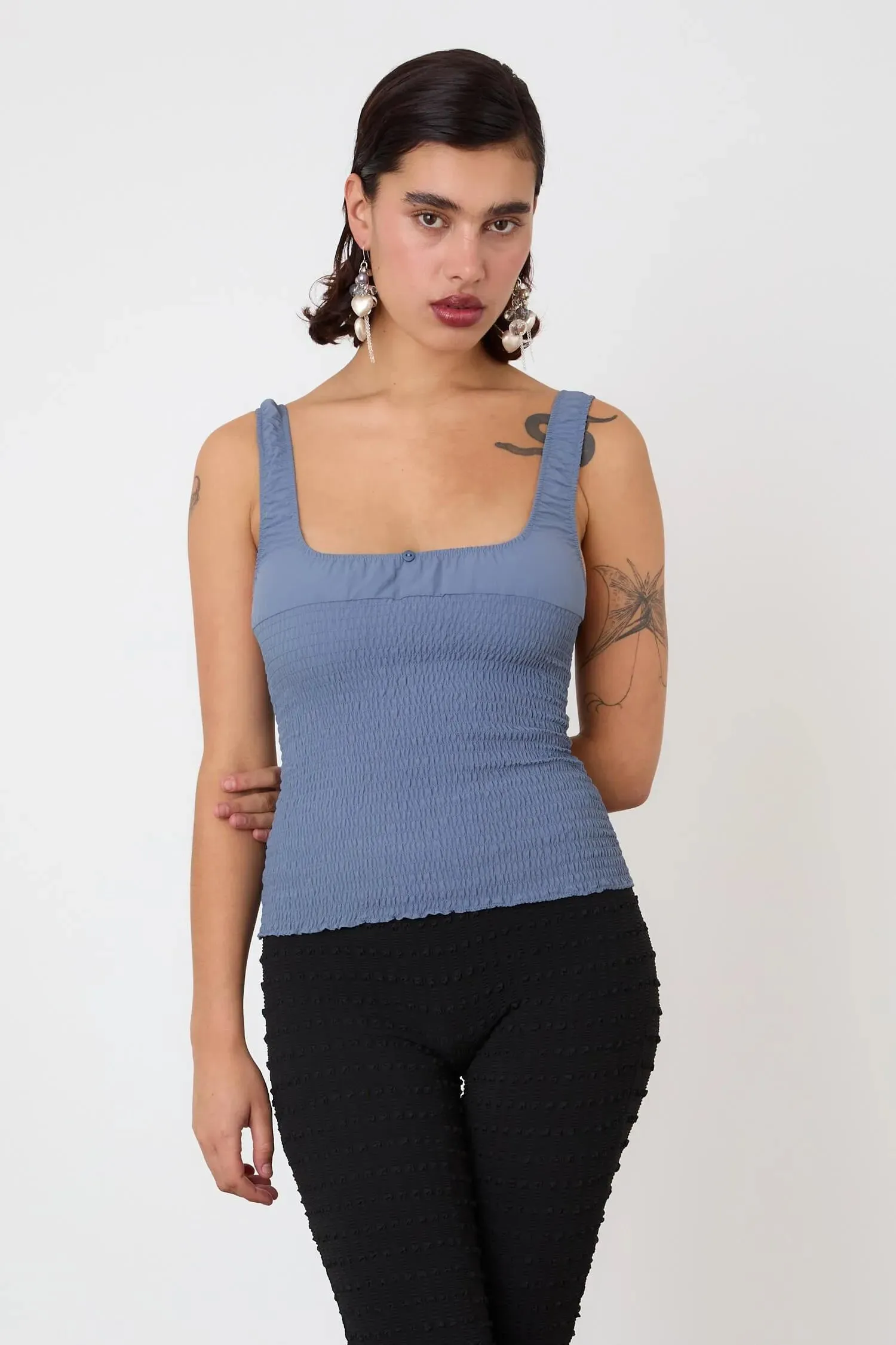 The Deba Cami, Denim Blue