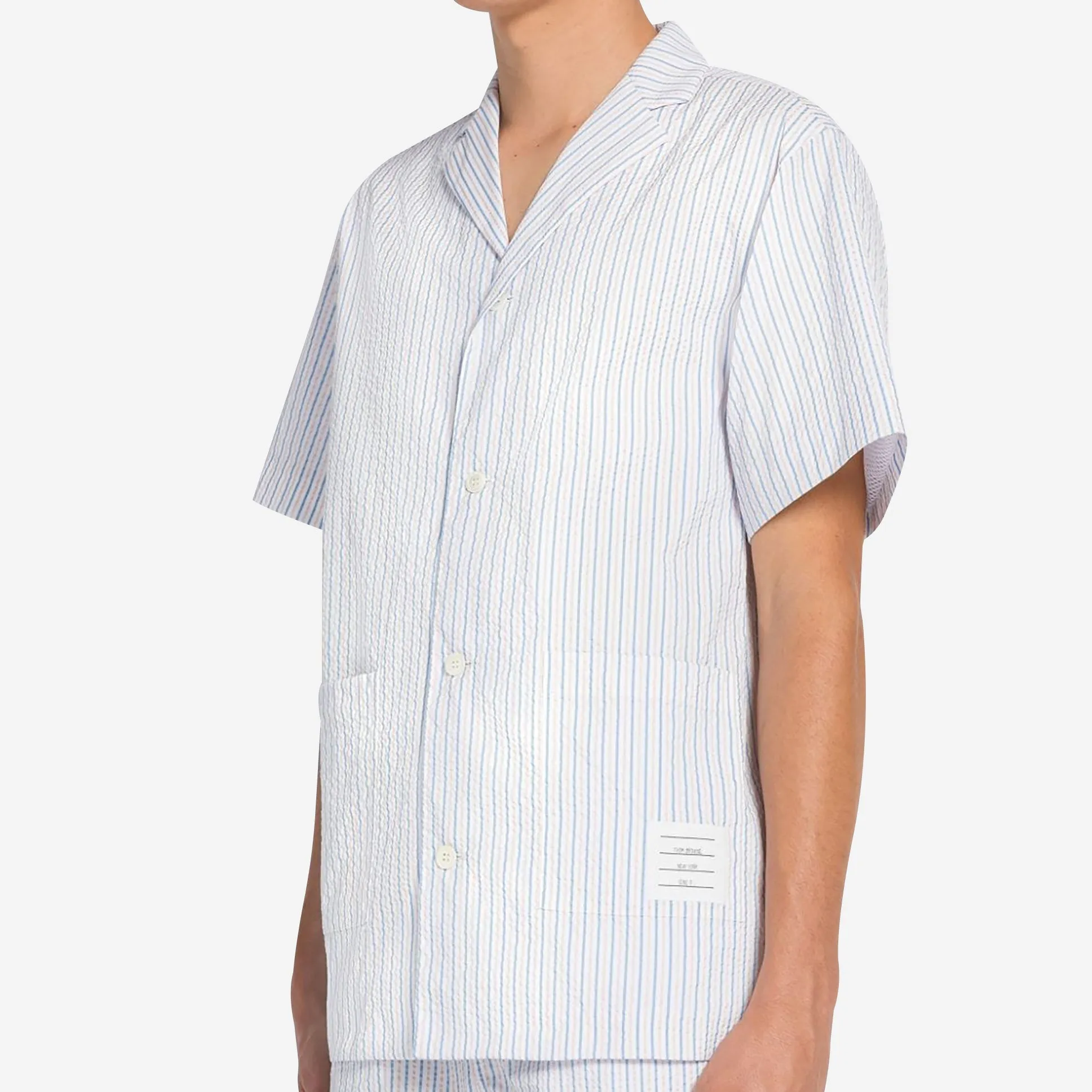 Thom Browne Seersucker Tech Swim Shirt