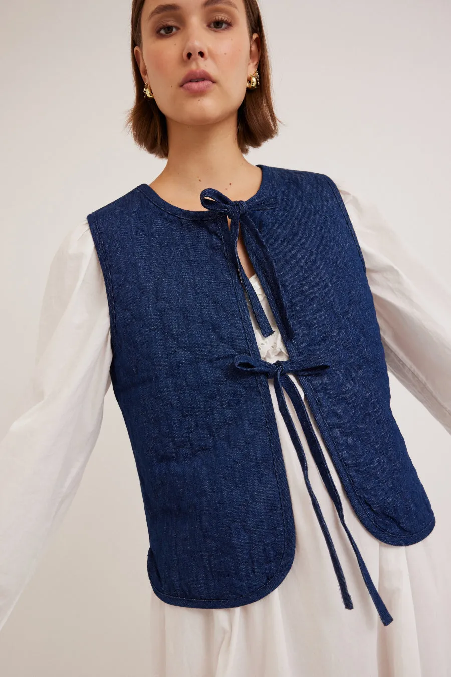 tilly gilet - denim