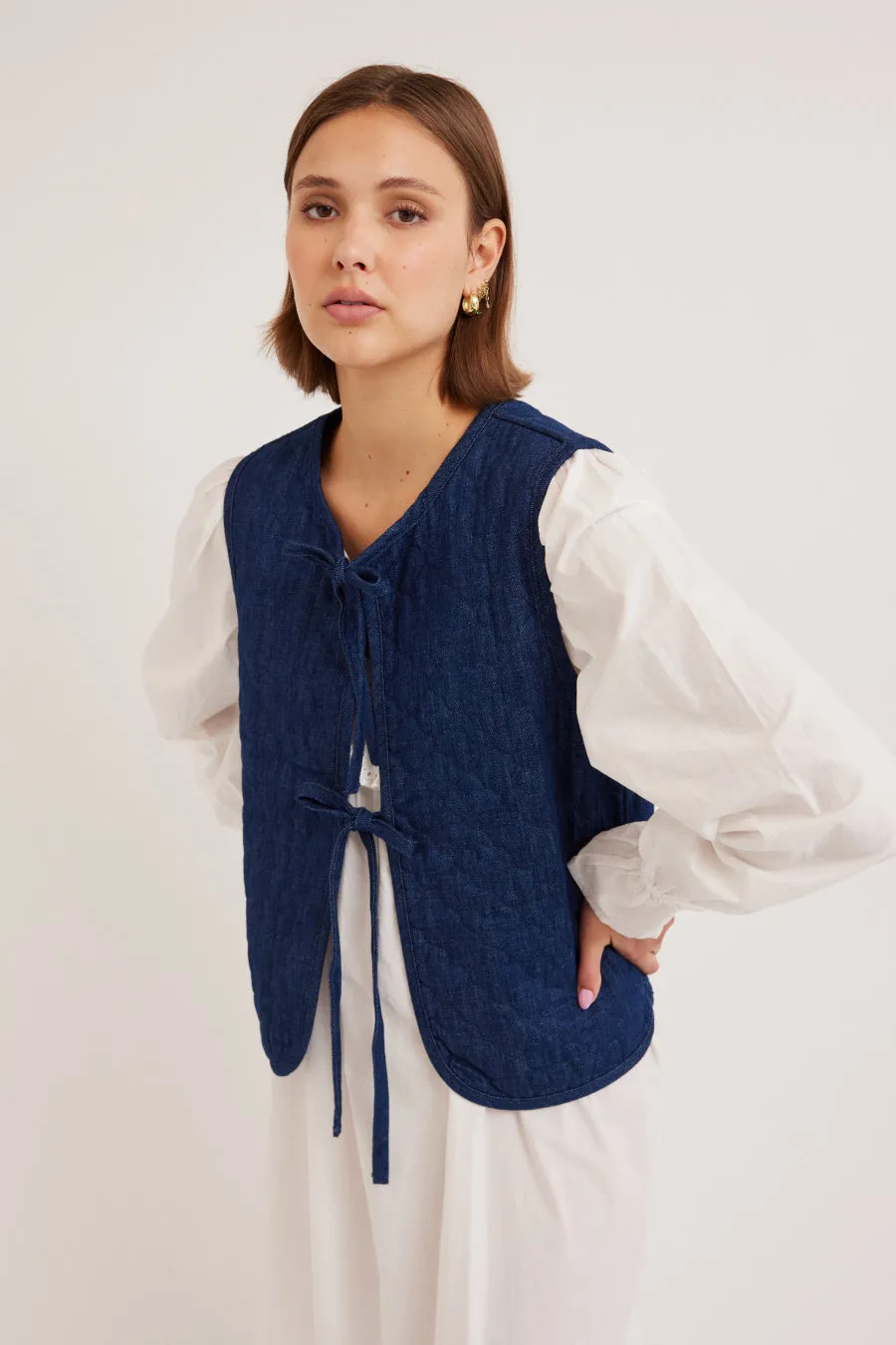 tilly gilet - denim