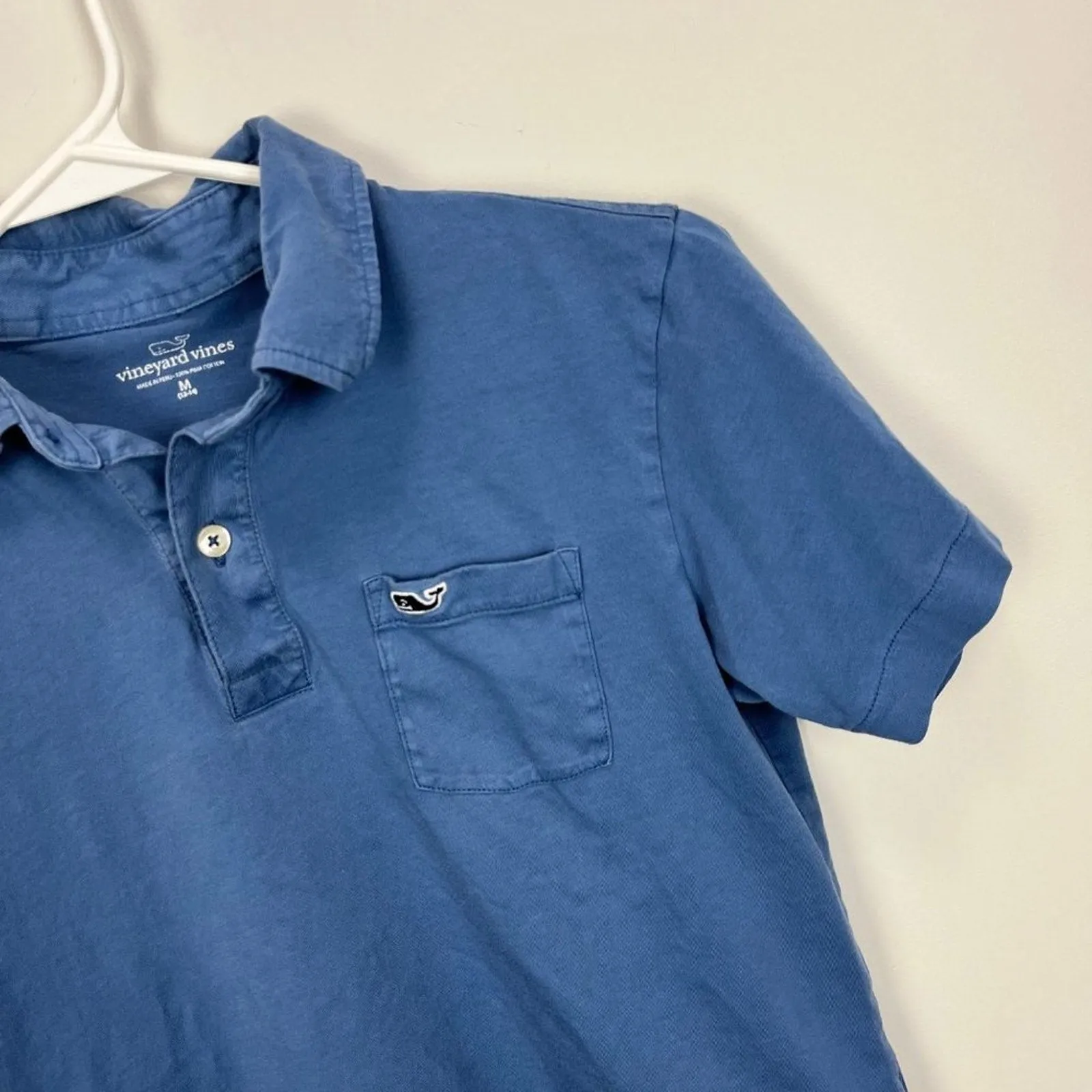 Vineyard Vines Boys Pigment Garment Dyed Polo Shirt Medium (12-14)