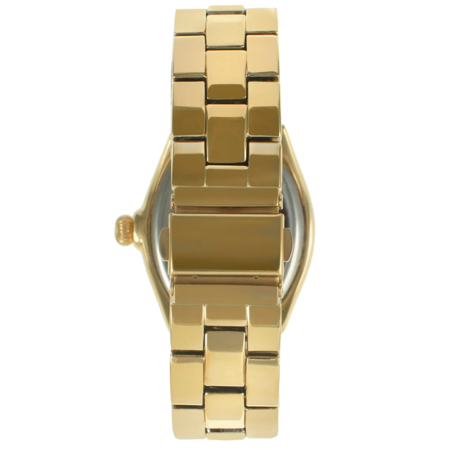 Women's Gold Status Bracelet Watch 36x33mm Barrel Shape Roman Dial